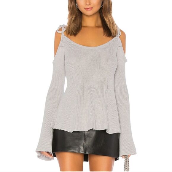 Cupcakes and Cashmere Keryn Cold Shoulder Sweater - Picture 1 of 9